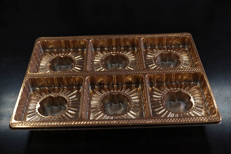 月饼镀金吸塑托盘