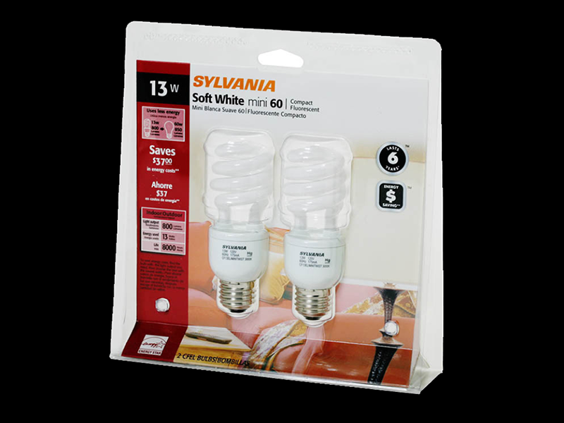 节能灯三折吸塑泡壳